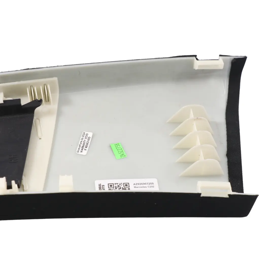 Mercedes GLE C292 B Pillar Trim Panel Upper Right O/S Column Cover - SKU A2926907200 - Part number A2926907200