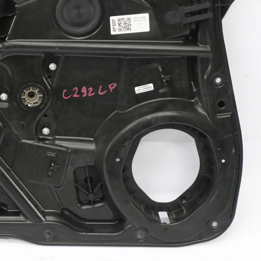 Window Lifter Carrier Front Left N/S to Mercedes GLE C292 Coupe with Part number A2927203902 Mercedes GLE C292 Coupe Window Lifter Carrier Front Left N/S - SKU A2927203902 - Part number A2927203902