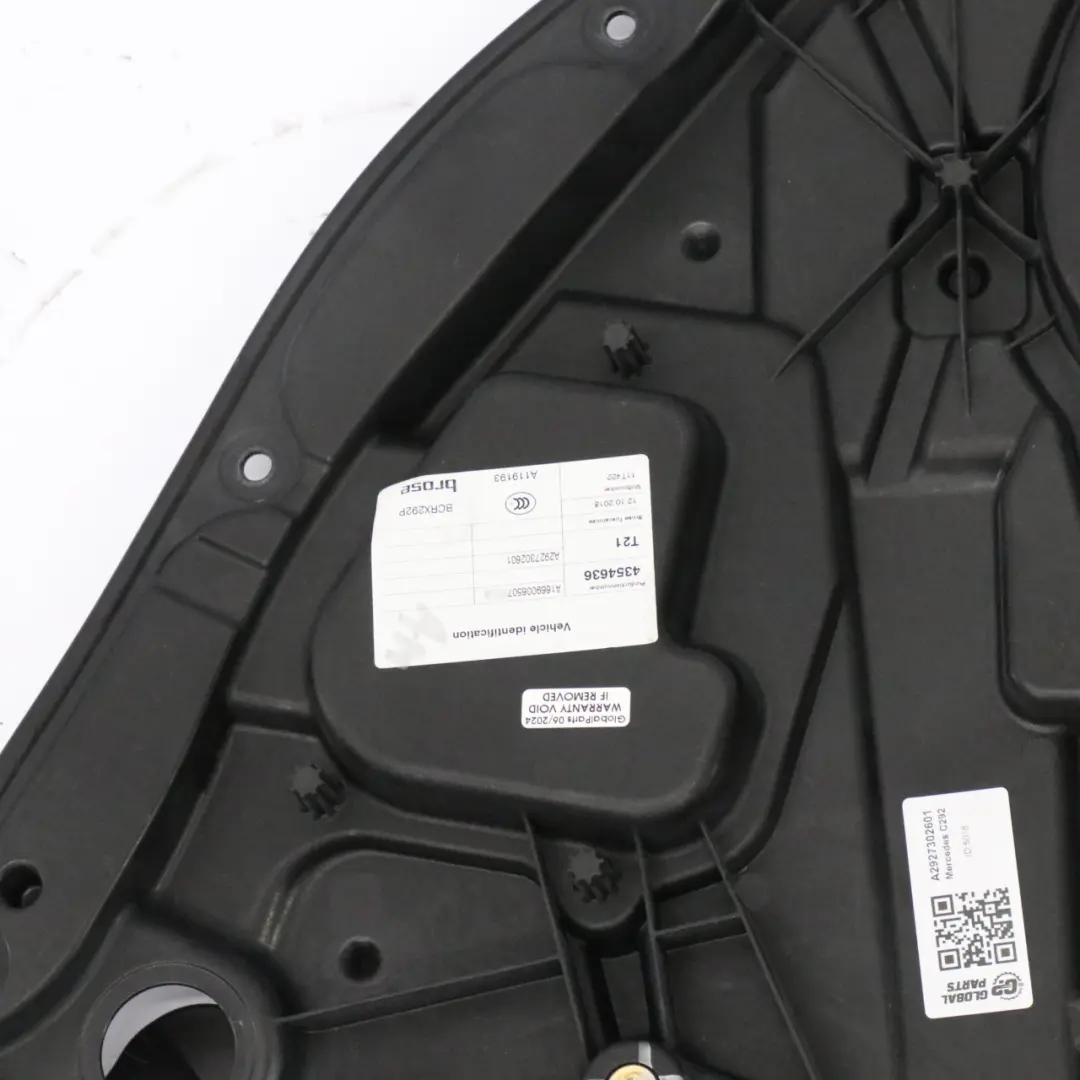 Mercedes GLE C292 Window Regulator Lifter Panel Rear Right O/S - SKU A2927302601 - Part number A2927302601