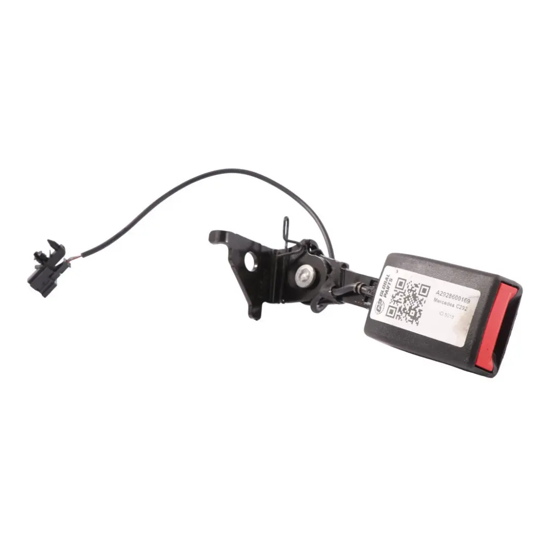 Hebilla cinturón seguridad trasero izquierdo para Mercedes GLE C292 con número de pieza A2928600169 Mercedes GLE C292 Hebilla cinturón seguridad trasero izquierdo - SKU A2928600169 - Número de pieza A2928600169