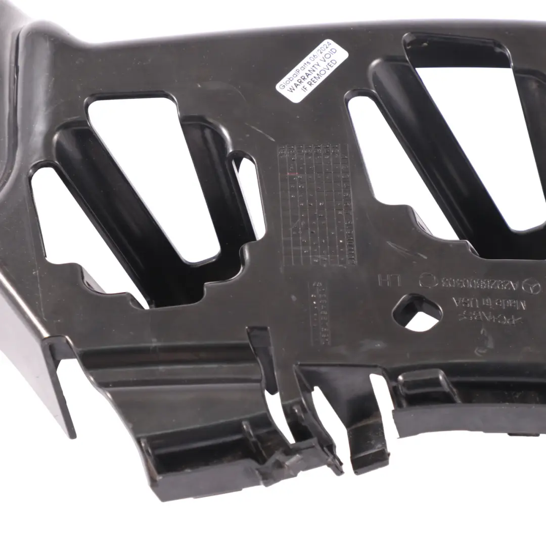 Bumper Carrier Left N/S Mount Support Bracket to Mercedes GLE C292 Rear with Part number A2928800303 Mercedes GLE C292 Rear Bumper Carrier Left N/S Mount Support Bracket - SKU A2928800303 - Part number A2928800303
