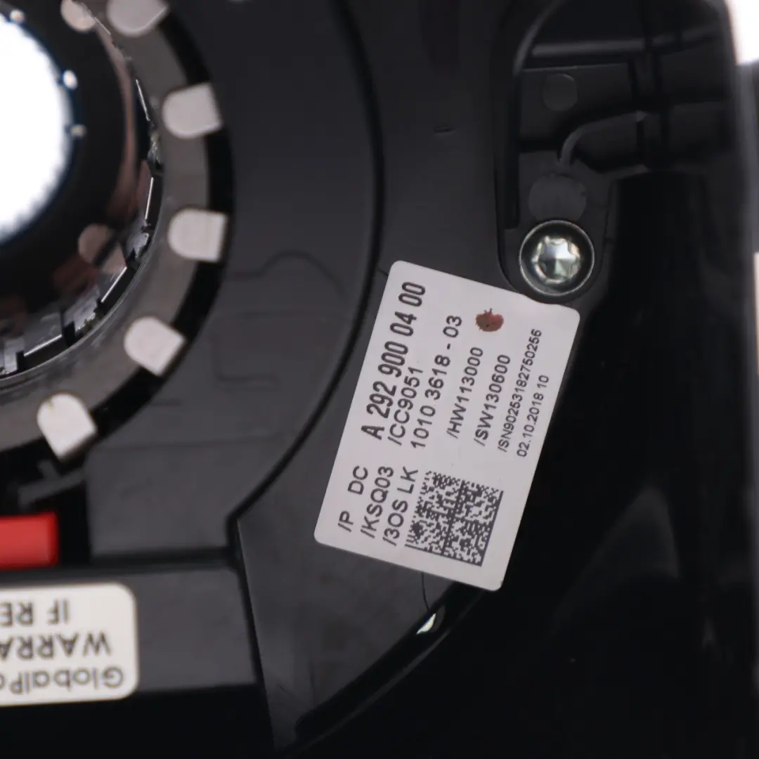 Mercedes C292 Columna Dirección Indicador Interruptor Squib - SKU A2929000400 - Número de pieza A2929000400