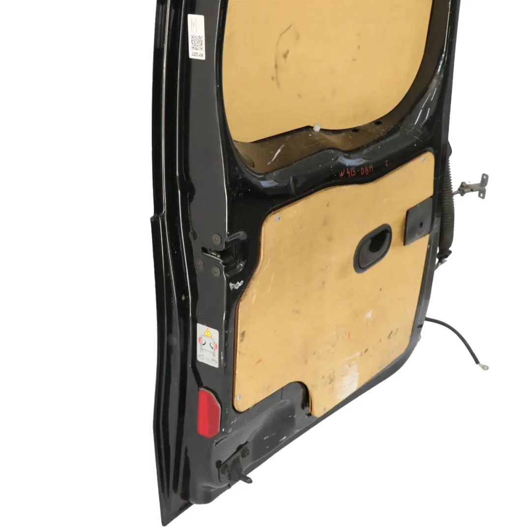 Door Rear Left N/S Boot Lid Dravite Black - 398 to Mercedes Citan W415 Tailgate with Part number A4157400001 Mercedes Citan W415 Tailgate Door Rear Left N/S Boot Lid Dravite Black - 398 - SKU A4157400001-DBM - Part number A4157400001