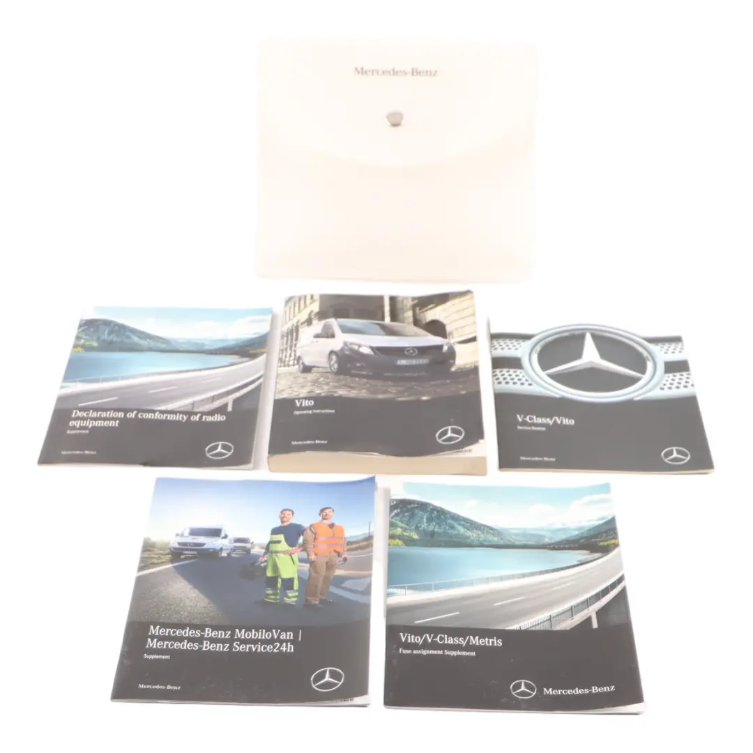 Mercedes W447 Owner's Handbook Book Instructions Manual Case Wallet - SKU A4475844603 - Part number A4475844603