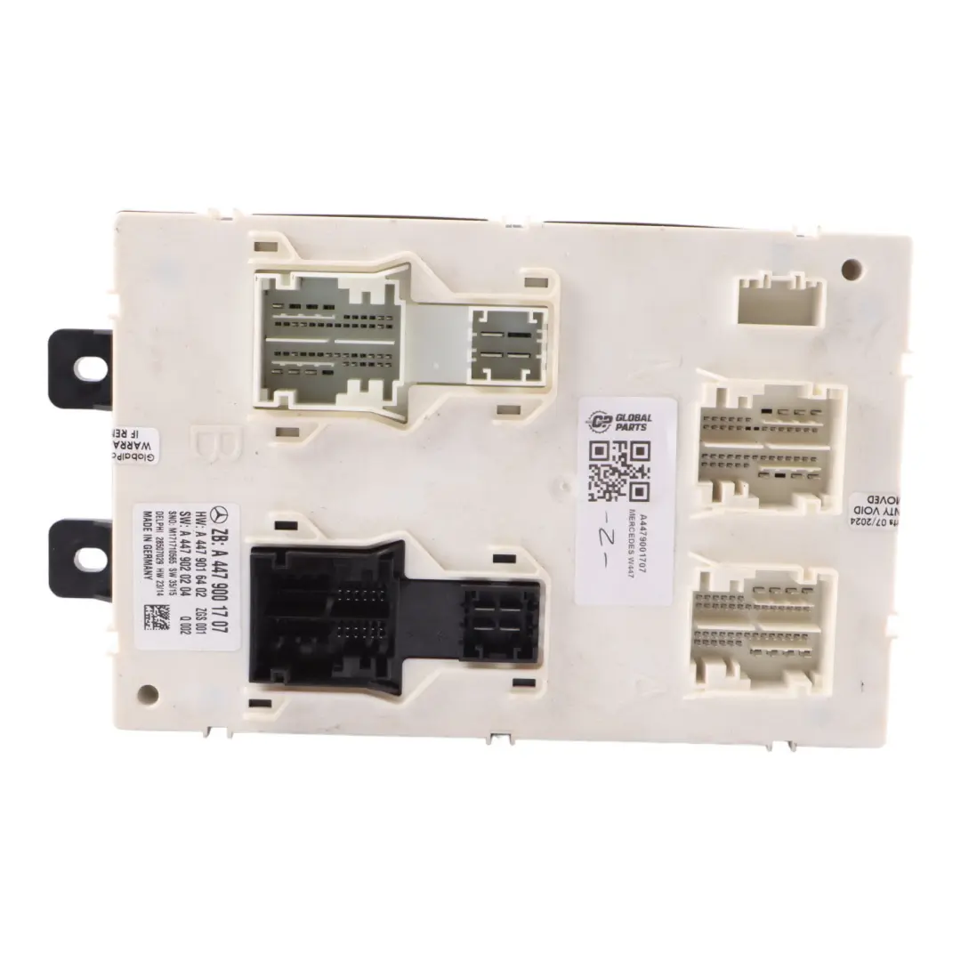 SAM Module contrôle Unité Module Fusible Boîte pour Mercedes Vito W447 à propos du numéro de pièce A4479001707 Mercedes Vito W447 SAM Module contrôle Unité Module Fusible Boîte - SKU A4479001707 - Numéro de pièce A4479001707