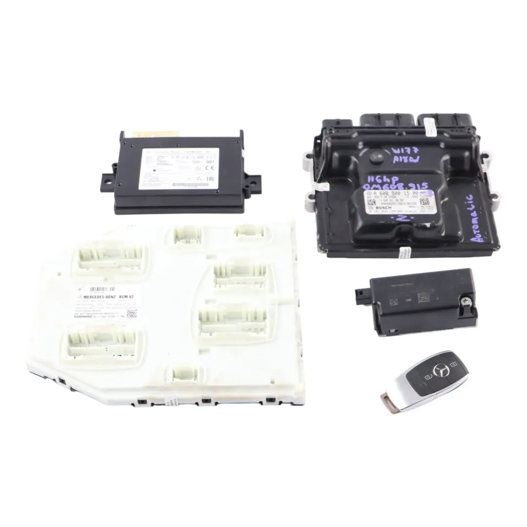 A180d 116hp OM608.915 Engine ECU Kit Key Lock to Mercedes W177 with Part number A6089001500 Mercedes W177 A180d 116hp OM608.915 Engine ECU Kit Key Lock - SKU A6089001500-2 - Part number A6089001500