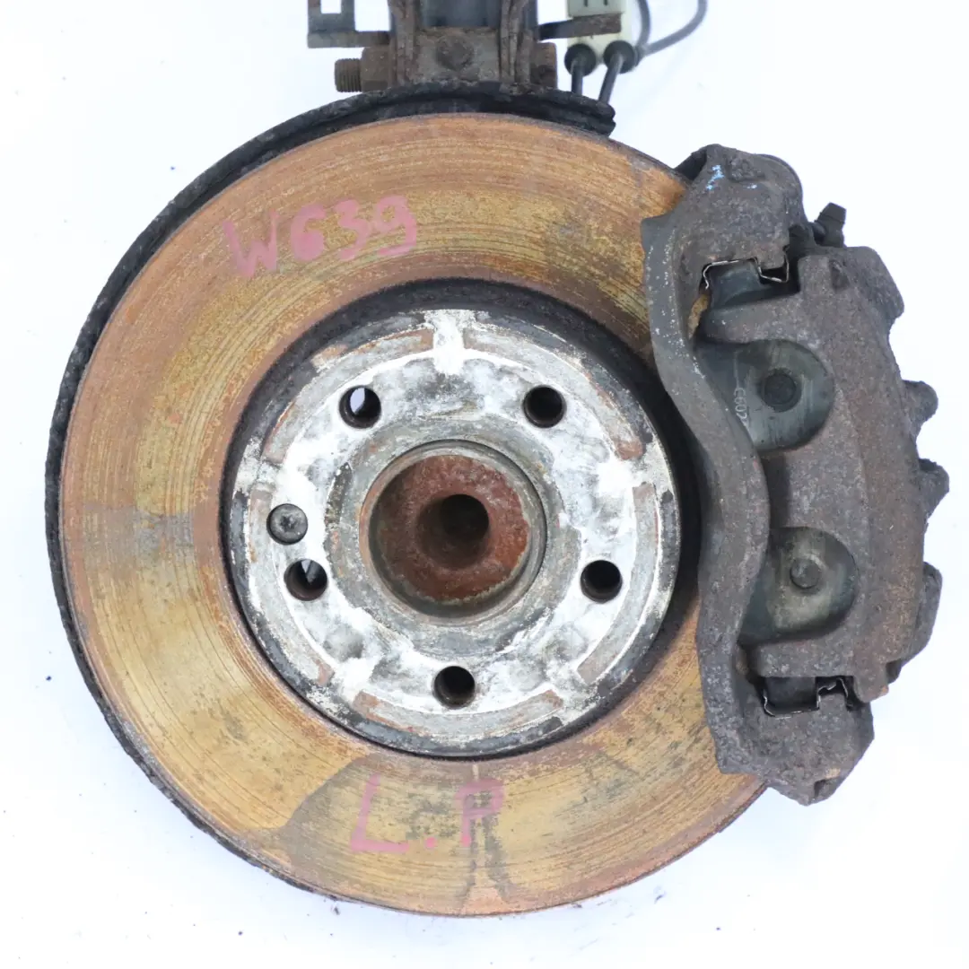 Suspension avant gauche moyeu de roue étrier de frein disque pour Mercedes Vito W639 à propos du numéro de pièce A6393206613 Mercedes Vito W639 Suspension avant gauche moyeu de roue étrier de frein disque - SKU A6393206613-2 - Numéro de pièce A6393206613