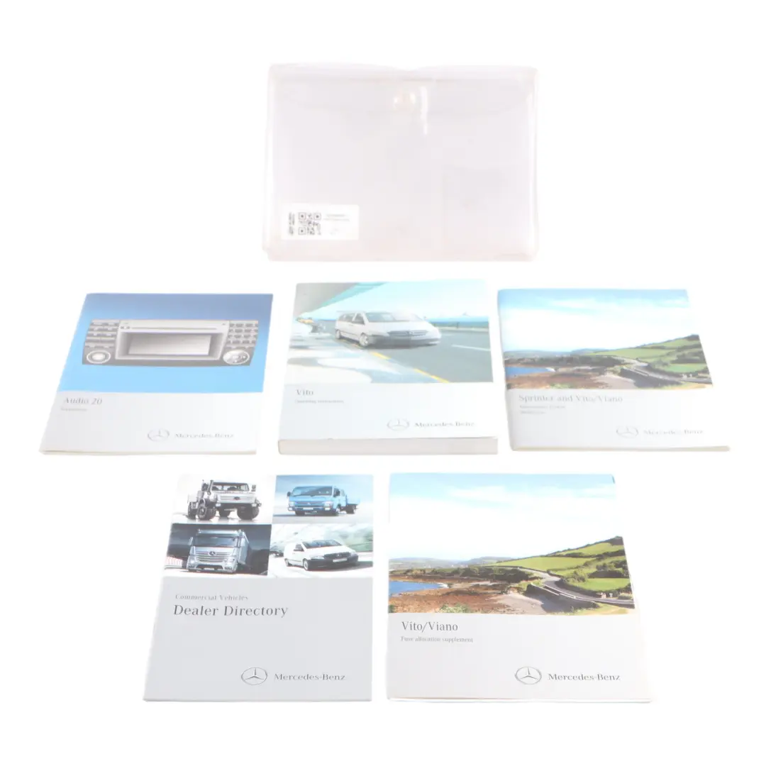 Owner's Handbook Service Booklet Case Pouch Wallet Set to Mercedes Vito W639 with Part number A6395845671 Mercedes Vito W639 Owner's Handbook Service Booklet Case Pouch Wallet Set - SKU A6395845671 - Part number A6395845671