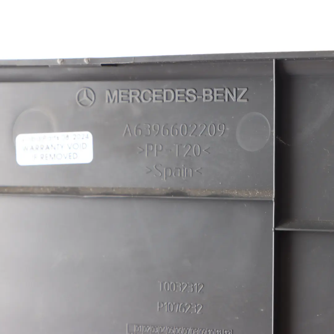 Trim Front Left N/S Case Panel Cover to Mercedes Vito W639 Seat Box with Part number A6396602209 Mercedes Vito W639 Seat Box Trim Front Left N/S Case Panel Cover - SKU A6396602209 - Part number A6396602209