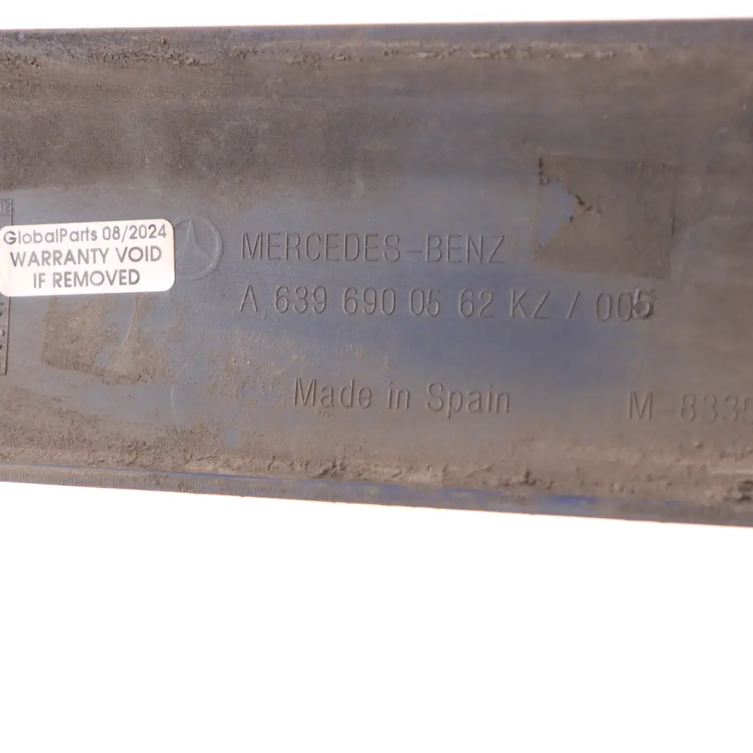 Door Front Right O/S Moulding Strip Atlantis Blue 373 to Mercedes W639 with Part number A6396900562 Mercedes W639 Door Front Right O/S Moulding Strip Atlantis Blue 373 - SKU A6396900562-ATB - Part number A6396900562