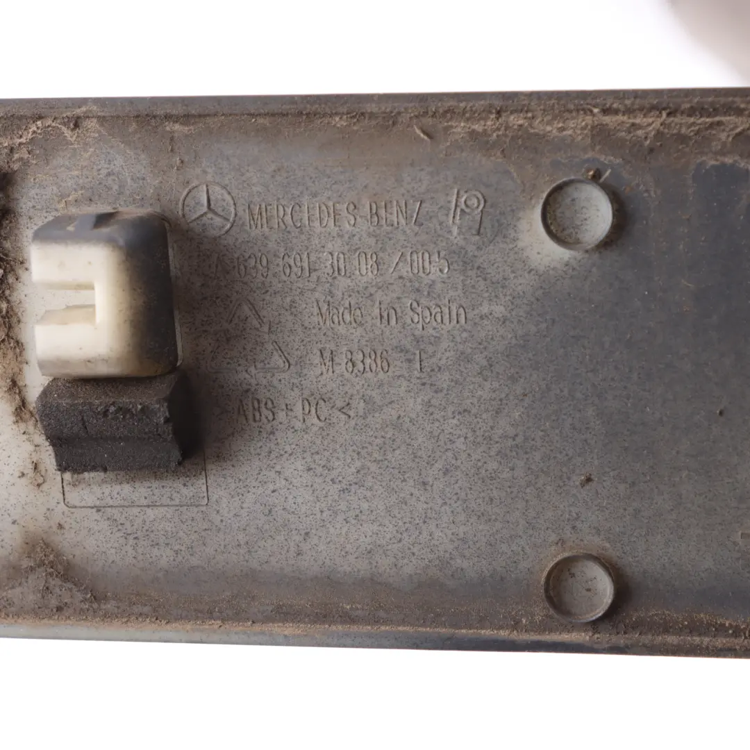 Side Rail Cover Rear Left N/S Sliding Door Panel Flint Grey - 368 to Mercedes W639 with Part number A6396913008 Mercedes W639 Side Rail Cover Rear Left N/S Sliding Door Panel Flint Grey - 368 - SKU A6396913008-FLG - Part number A6396913008