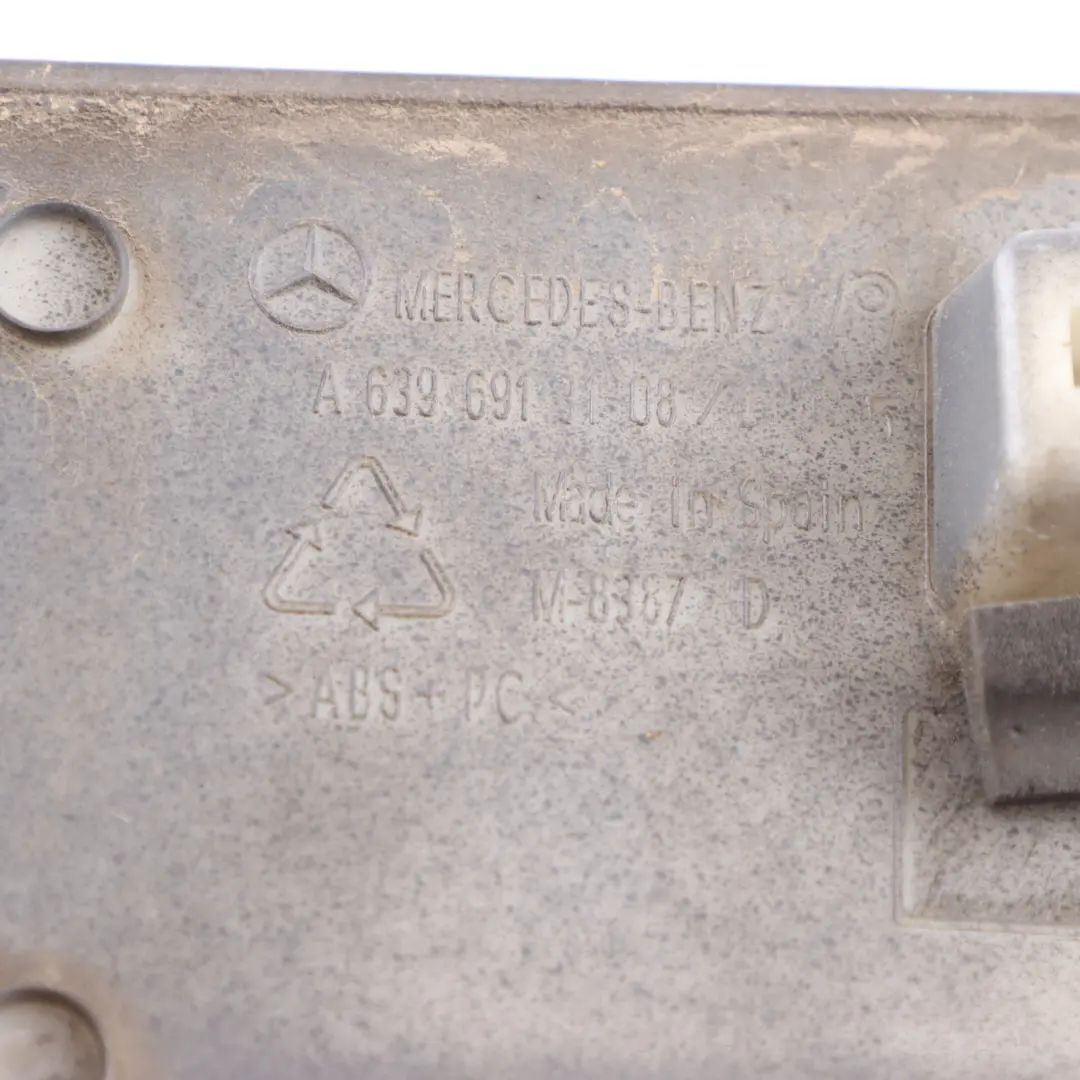 Mercedes W639 Copertura Guida Posteriore Destra Porta Grigio - 368 - SKU A6396913108-FLG - Numero di parte A6396913108