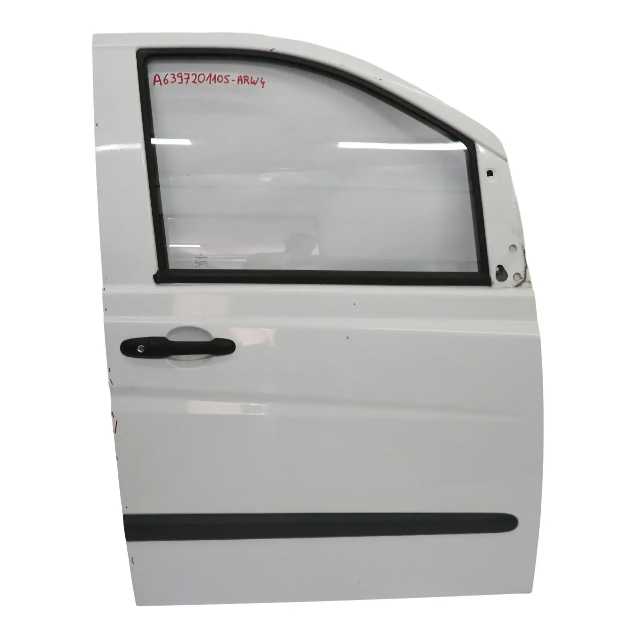 Mercedes Vito W639 Puerta Delantera Derecha Panel Tapa Blanco Ártico - 9174