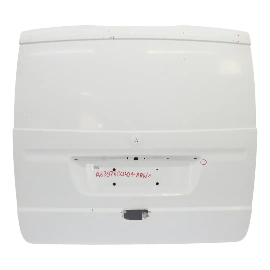 Boot Trunk Lid Tailgate Arctic White - 9147 to Mercedes Vito Viano W639 with Part number A6397400401 Mercedes Vito Viano W639 Boot Trunk Lid Tailgate Arctic White - 9147 - SKU A6397400401-ARW1 - Part number A6397400401