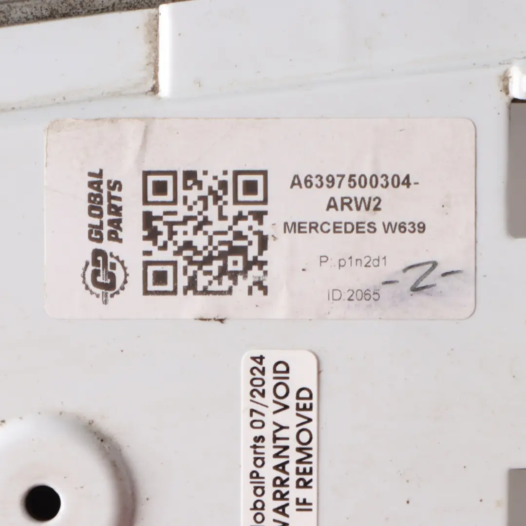 Filler Flap Cover Trim Arctic White - 9147 to Mercedes Vito W639 Fuel with Part number A6397500304 Mercedes Vito W639 Fuel Filler Flap Cover Trim Arctic White - 9147 - SKU A6397500304-ARW2 - Part number A6397500304