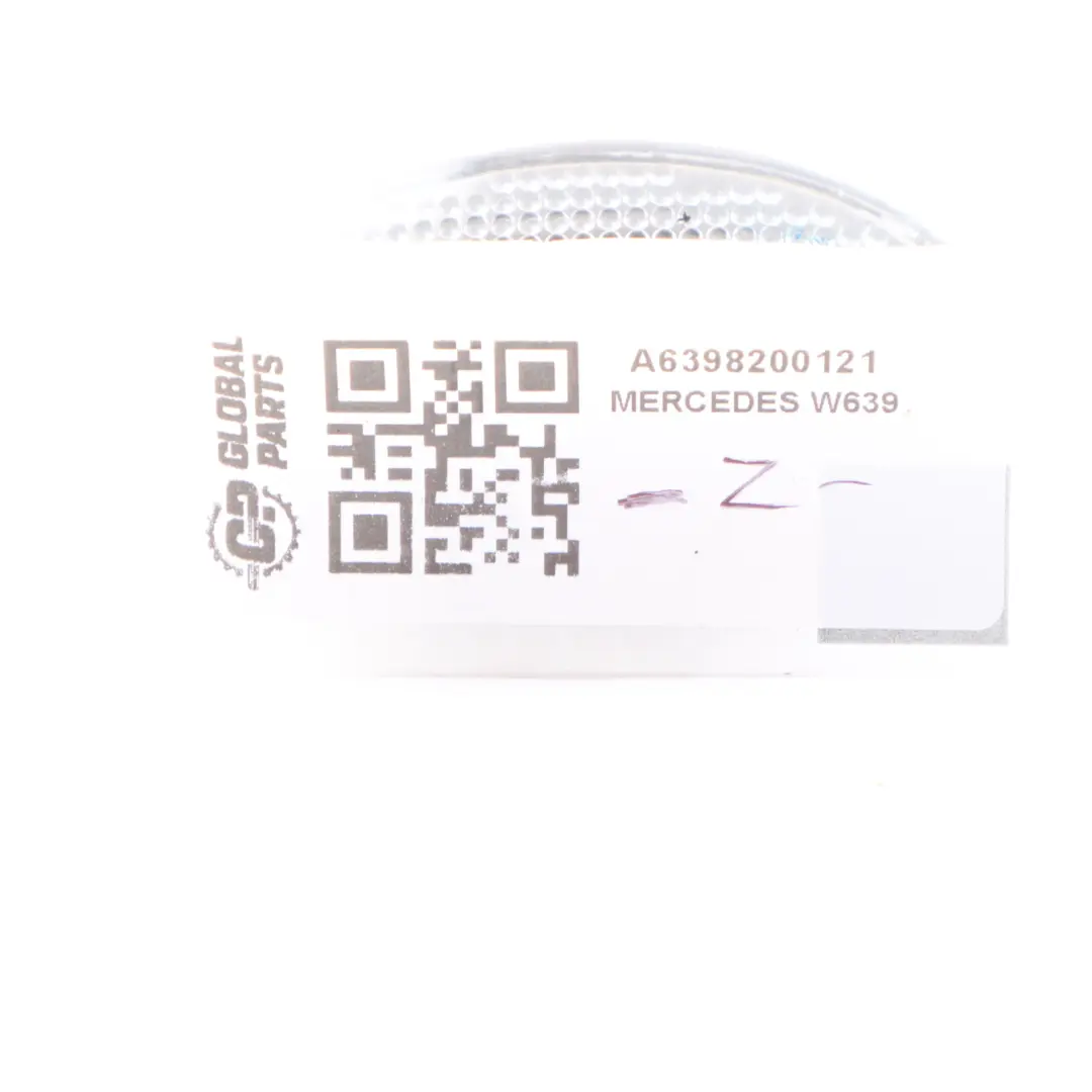 Mercedes Vito W639 Fender Wing Panel Turn Direction Indicator Light White - SKU A6398200121 - Part number A6398200121