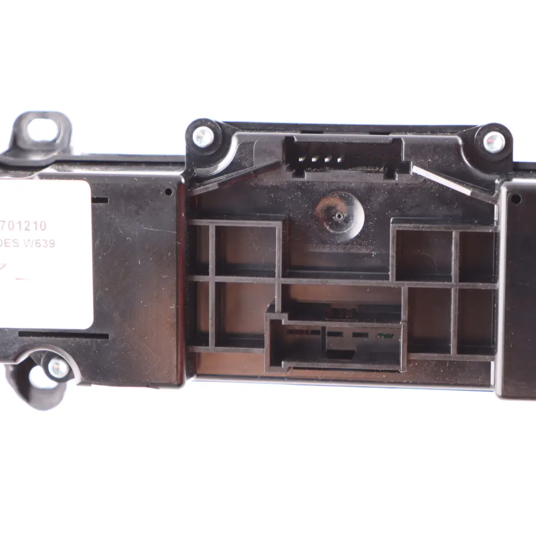 Mercedes W639 Hazard Triangle Wiper ASR Heater Locker Switch Block - SKU A6398701210 - Part number A6398701210