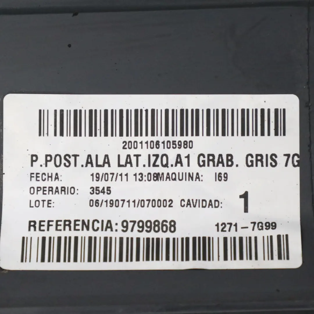 Embellecedor Parachoques Trasero Tapa Esquina Lado Izquierdo para Mercedes Vito W639 con número de pieza A6398801271 Mercedes Vito W639 Embellecedor Parachoques Trasero Tapa Esquina Lado Izquierdo - SKU A6398801271-1 - Número de pieza A6398801271