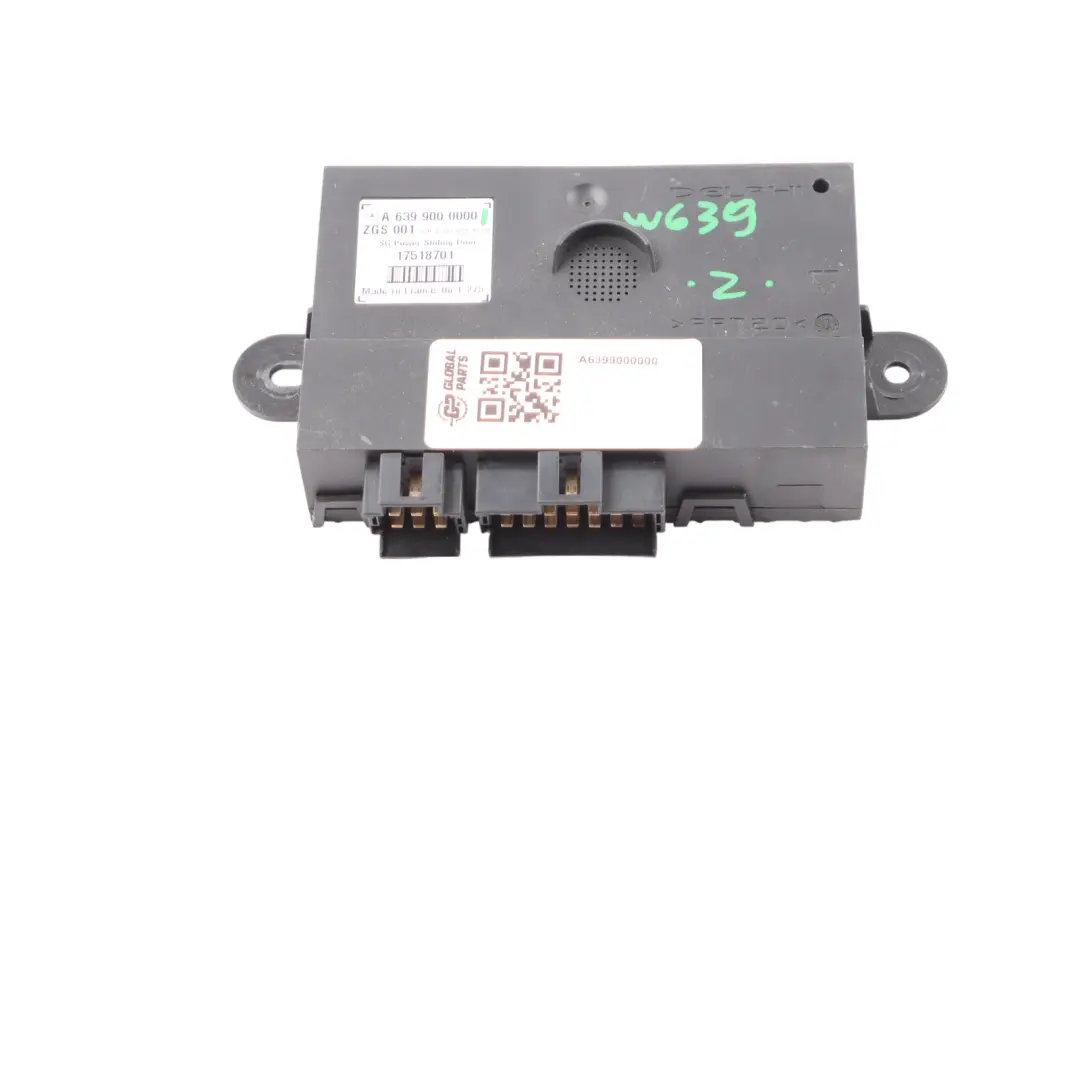 Mercedes Vito Viano W639 Side Sliding Door Control Unit Module ECU - SKU A6399000000 - Part number A6399000000