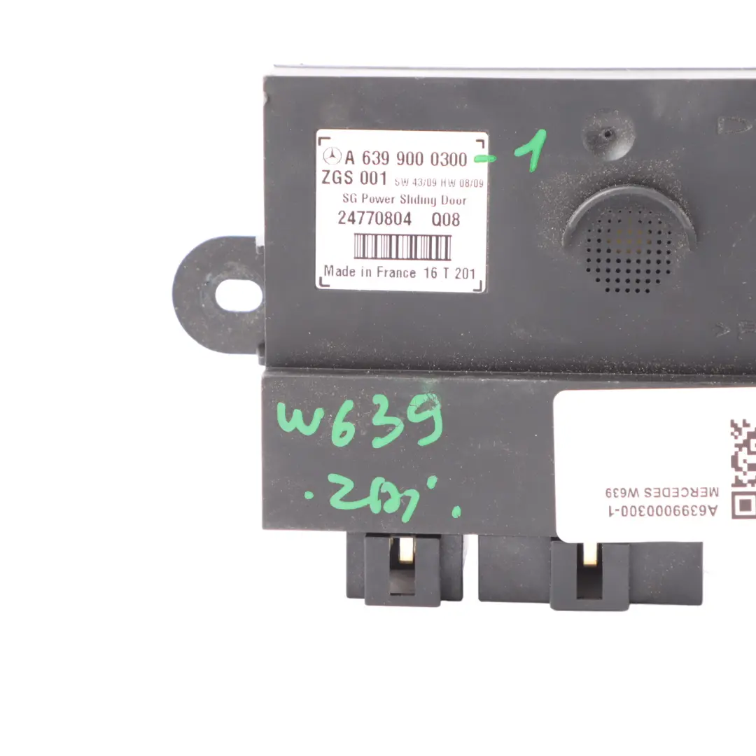 Mercedes Vito Viano W639 Side Sliding Door Control Unit Module ECU - SKU A6399000300-1 - Part number A6399000300