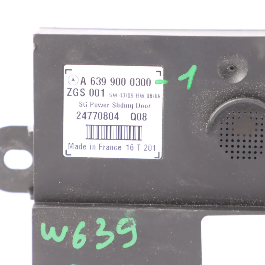 Mercedes Vito Viano W639 Side Sliding Door Control Unit Module ECU - SKU A6399000300-1 - Part number A6399000300