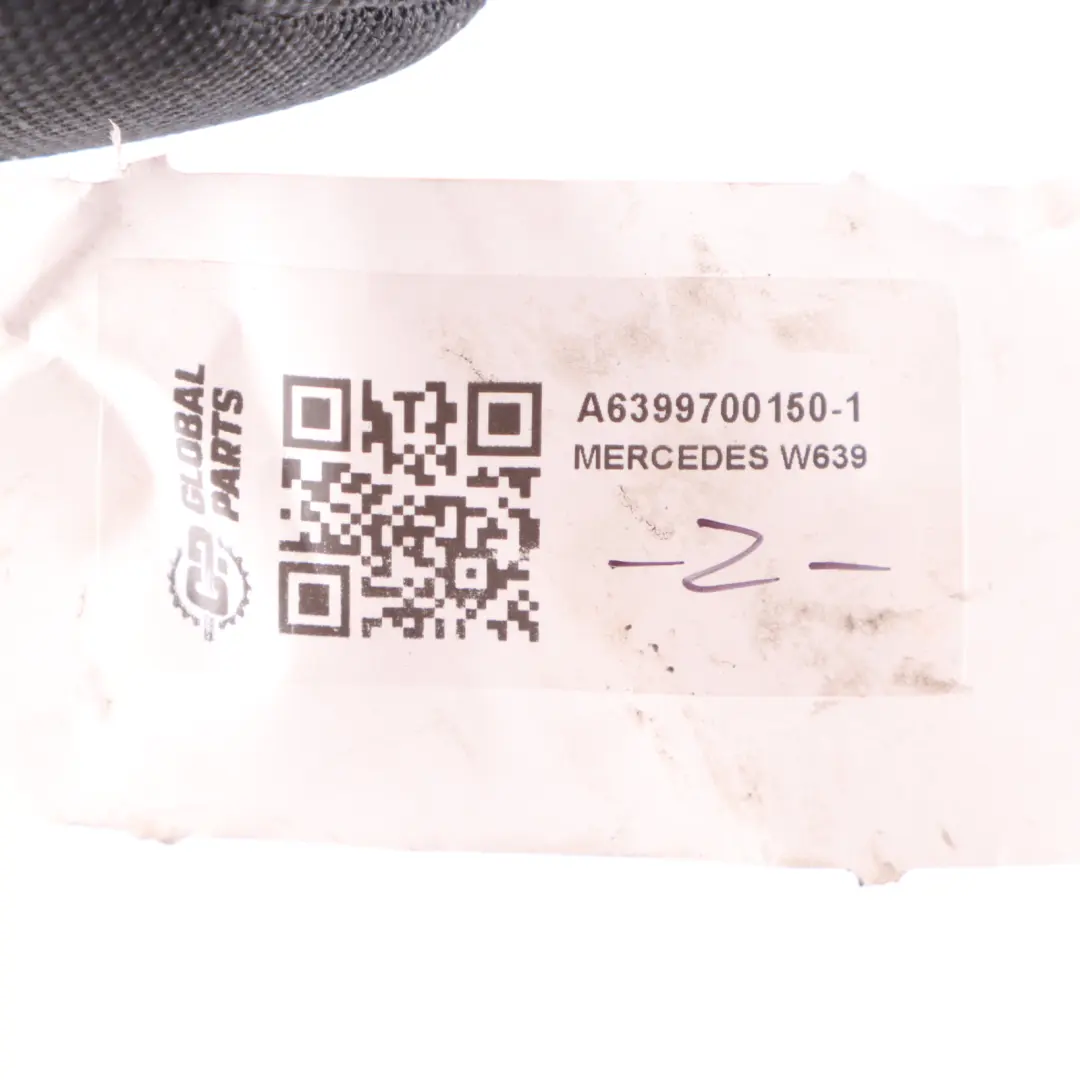 Mercedes Vito W639 Poggiatesta Sedile Anteriore Posteriore Tessuto Nero - SKU A6399700150-1 - Numero di parte A6399700150