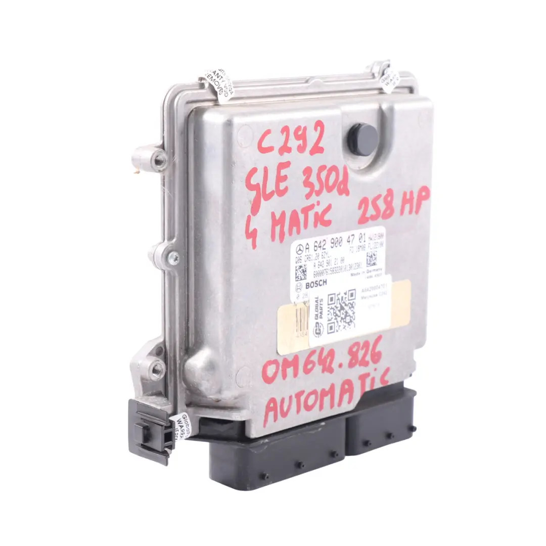 350d 4-Matic OM642.826 Engine Control Unit ECU to Mercedes C292 GLE with Part number A6429004701 Mercedes C292 GLE 350d 4-Matic OM642.826 Engine Control Unit ECU - SKU A6429004701 - Part number A6429004701