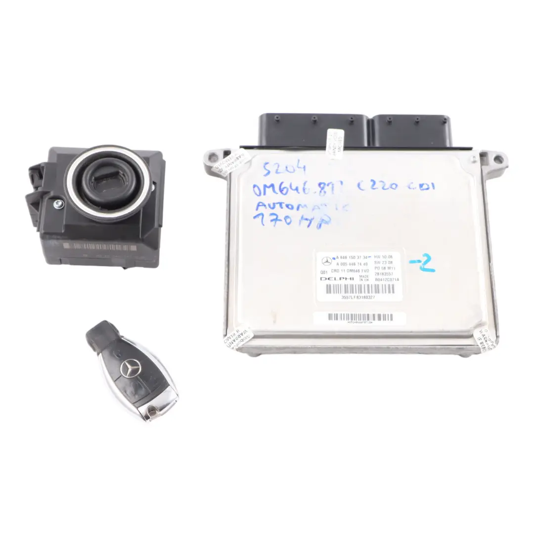 C220 CDI 170HP M646.811 Engine Unit ECU Kit Key Lock to Mercedes W204 with Part number A6461503734 Mercedes W204 C220 CDI 170HP M646.811 Engine Unit ECU Kit Key Lock - SKU A6461503734-2 - Part number A6461503734
