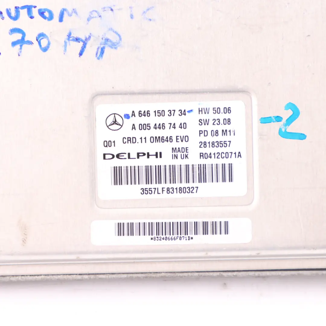 Mercedes W204 C220 CDI 170HP M646.811 Engine Unit ECU Kit Key Lock - SKU A6461503734-2 - Part number A6461503734