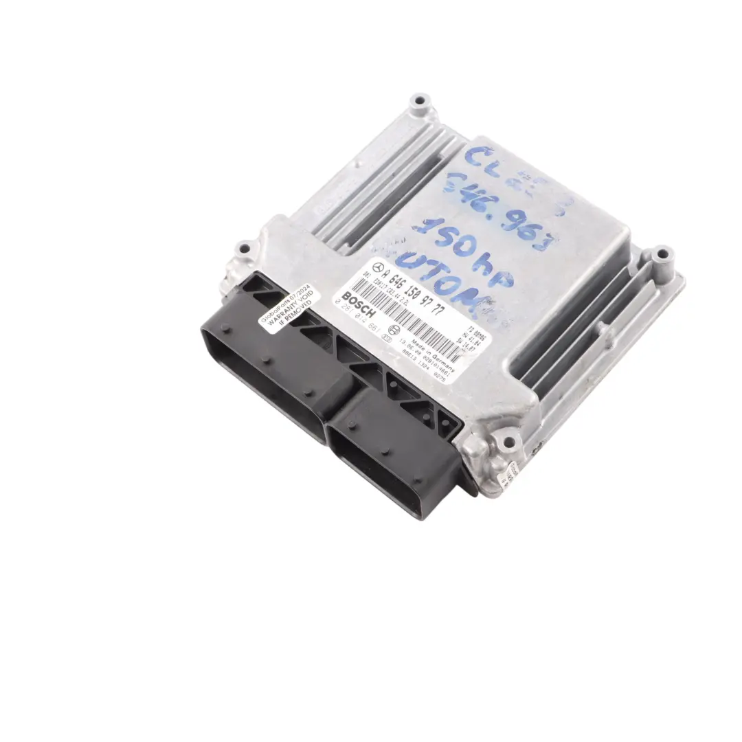646.963 150HP Engine ECU Unit Automatic to Mercedes CL203 220 CDI with Part number A6461509777 Mercedes CL203 220 CDI 646.963 150HP Engine ECU Unit Automatic - SKU A6461509777 - Part number A6461509777