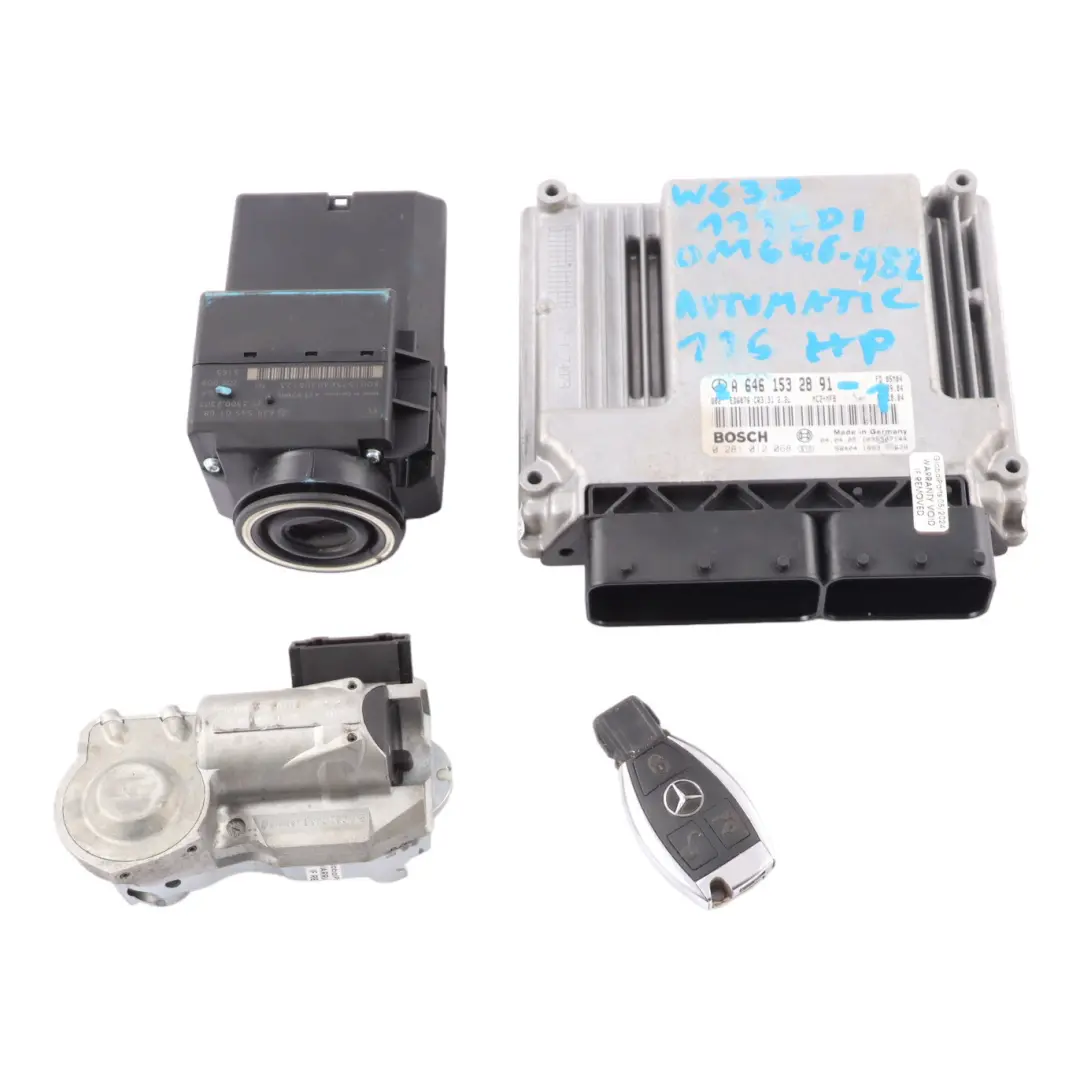 111CDI OM646.982 Engine Control Unit ECU Kit Key Lock to Mercedes W639 with Part number A6461532891 Mercedes W639 111CDI OM646.982 Engine Control Unit ECU Kit Key Lock - SKU A6461532891-1 - Part number A6461532891
