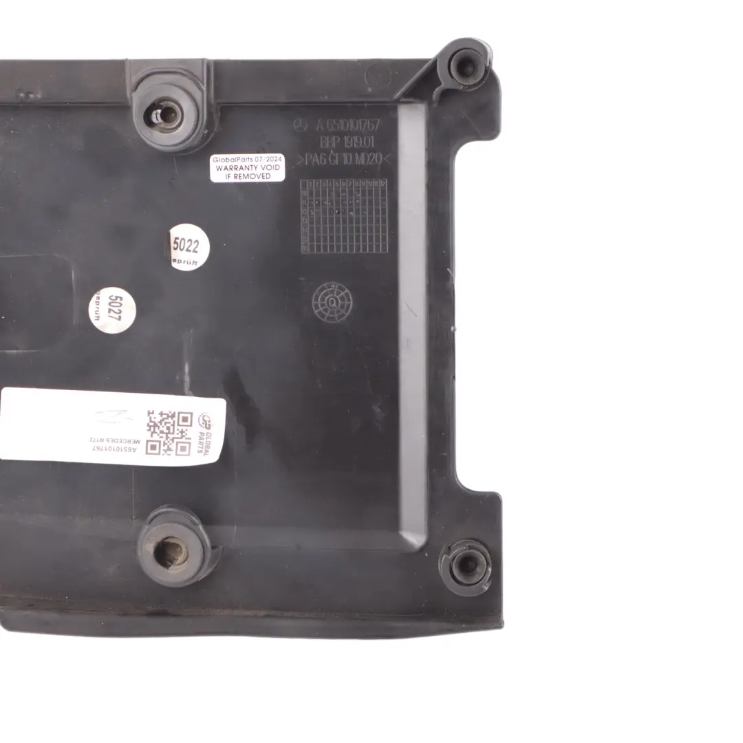 Mercedes SLK R172 OM651 Couvercle D'Admission D'Air Panneau Moteur - SKU A6510101767 - Numéro de pièce A6510101767