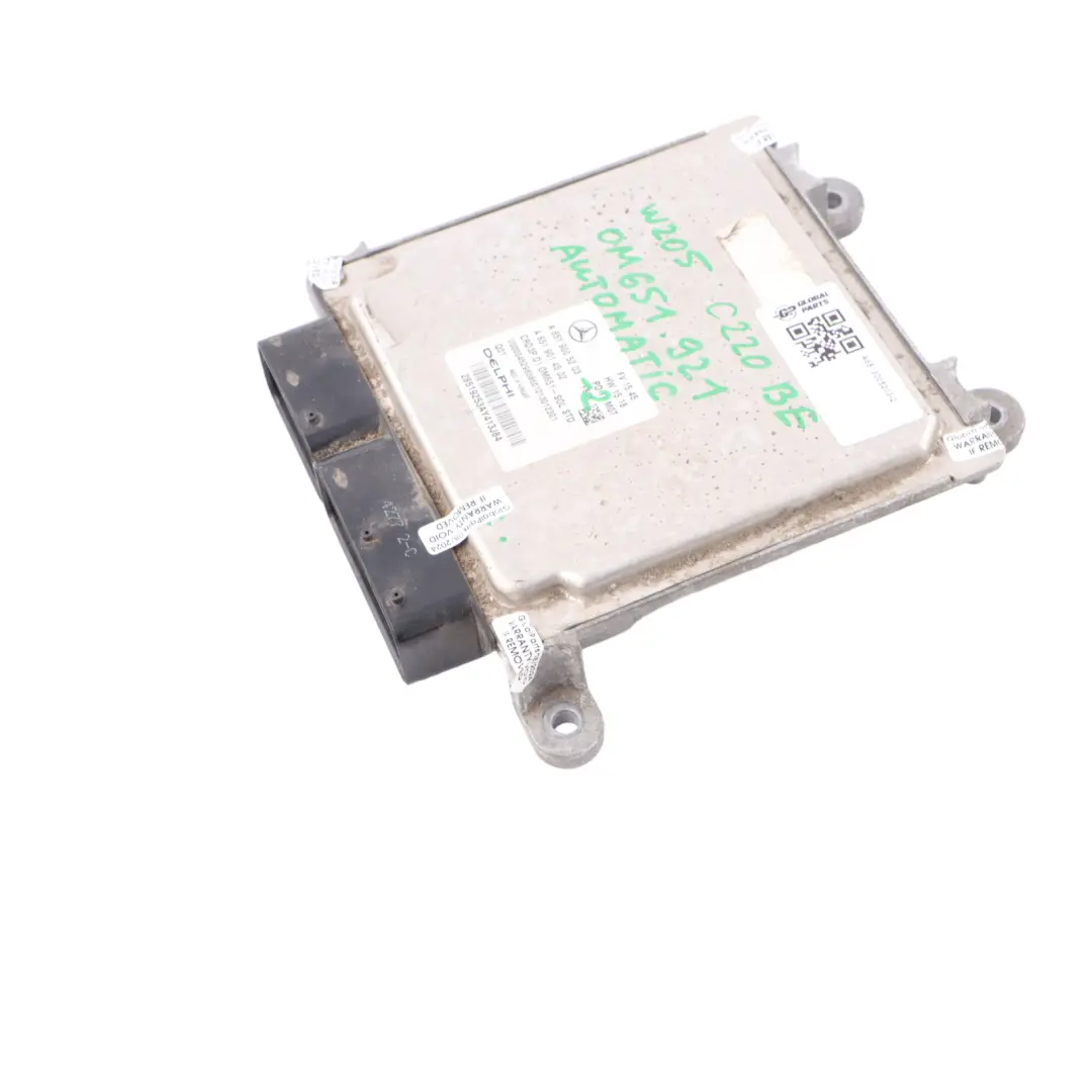 651.921 170HP Motor ECU Unit para Mercedes W205 C 220d BlueEFFICIENCY con número de pieza A6519005203 Mercedes W205 C 220d BlueEFFICIENCY 651.921 170HP Motor ECU Unit - SKU A6519005203-2 - Número de pieza A6519005203