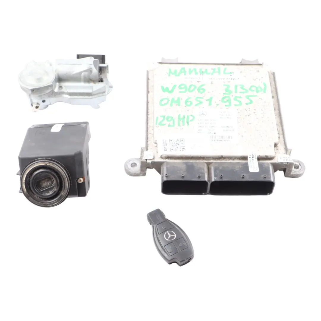 313CDi OM651.955 129HP Engine Unit ECU Kit Key Lock to Mercedes W906 with Part number A6519007902 Mercedes W906 313CDi OM651.955 129HP Engine Unit ECU Kit Key Lock - SKU A6519007902-1 - Part number A6519007902