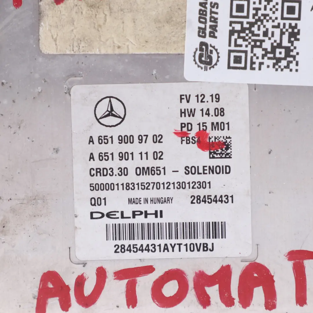 EQA350 780.200 4-Matic Engine Unit ECU Automatic Mercedes H243 - SKU A6519009702-2 - Part number A6519009702