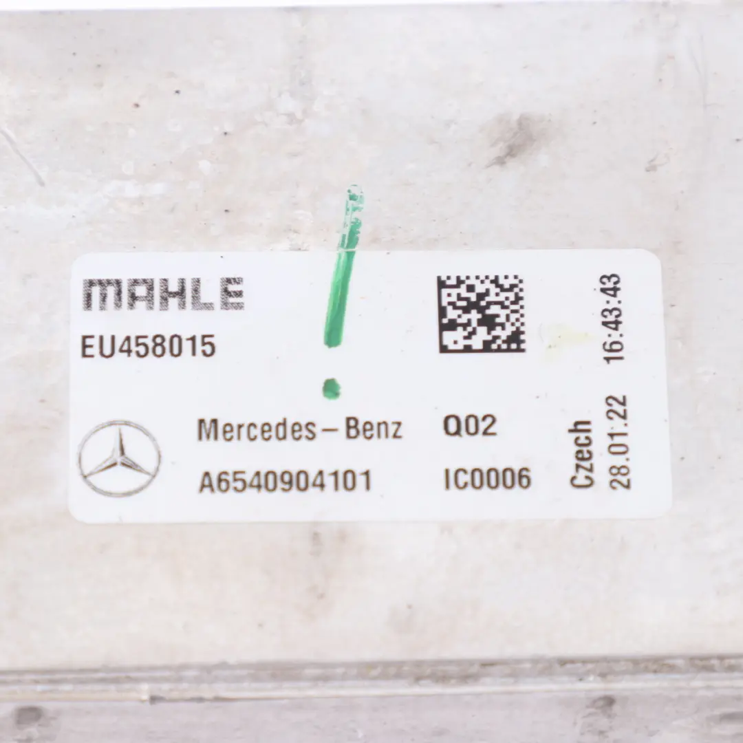 Mercedes W213 OM654 Diesel Intercooler aria carica radiatore A6540900100 - SKU A6540904101-1 - Numero di parte A6540904101