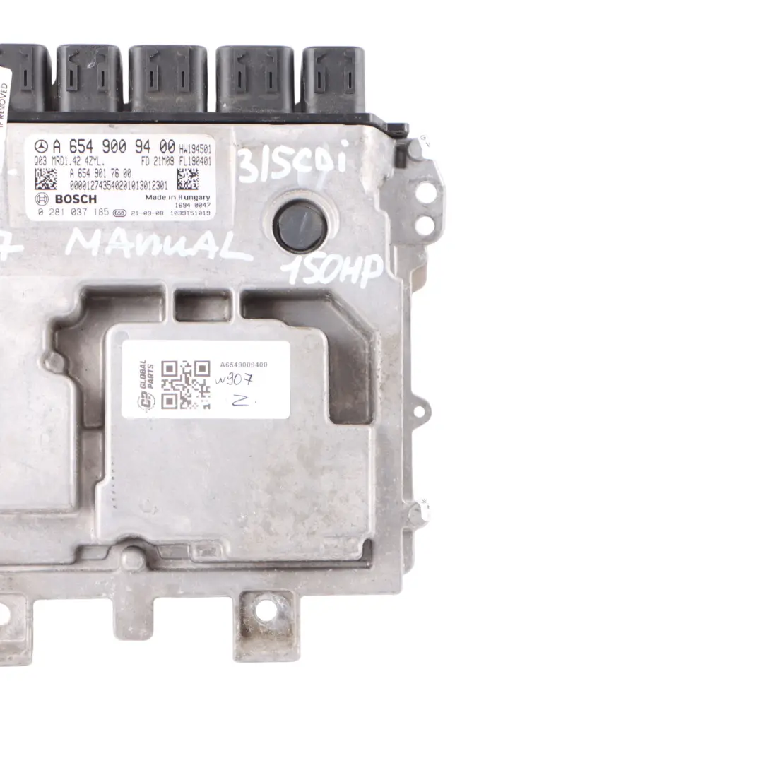 W907 W910 Módulo de Unidad de Control del Motor ECU para Mercedes W447 con número de pieza A6549009400 Mercedes W447 W907 W910 Módulo de Unidad de Control del Motor ECU - SKU A6549009400 - Número de pieza A6549009400