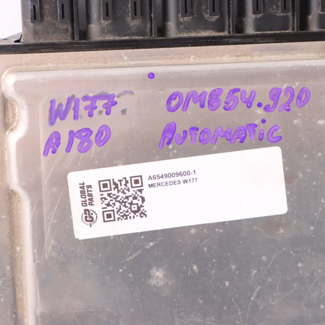 A180 CDI OM654.920 Engine Control Unit Module ECU to Mercedes W177 with Part number A6549009600 Mercedes W177 A180 CDI OM654.920 Engine Control Unit Module ECU - SKU A6549009600-1 - Part number A6549009600