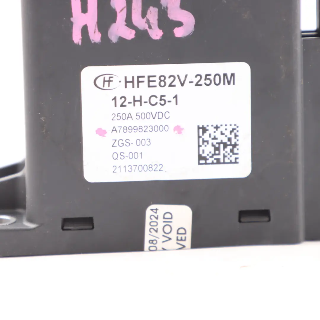 Relais Hoch Spannungs Leistung DC 250 A Schütz für Mercedes EQA H243 mit Teilenummer A7899823000 Mercedes EQA H243 Relais Hoch Spannungs Leistung DC 250 A Schütz - SKU A7899823000 - Teilenummer A7899823000