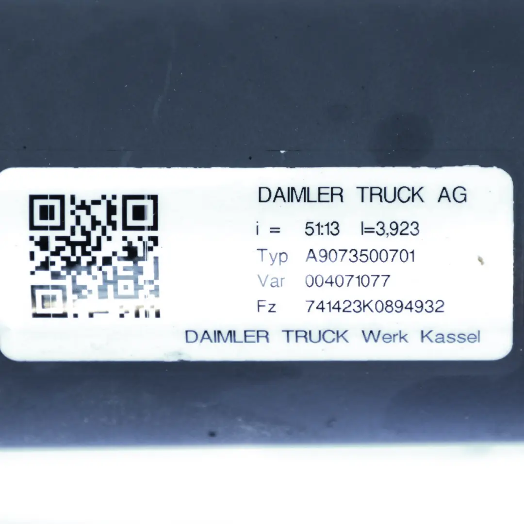 W907 Différentiel Arrière 741423 51:13 3,923 GARANTIE pour Mercedes à propos du numéro de pièce A9073500701 Mercedes W907 Différentiel Arrière 741423 51:13 3,923 GARANTIE - SKU A9073500701 - Numéro de pièce A9073500701