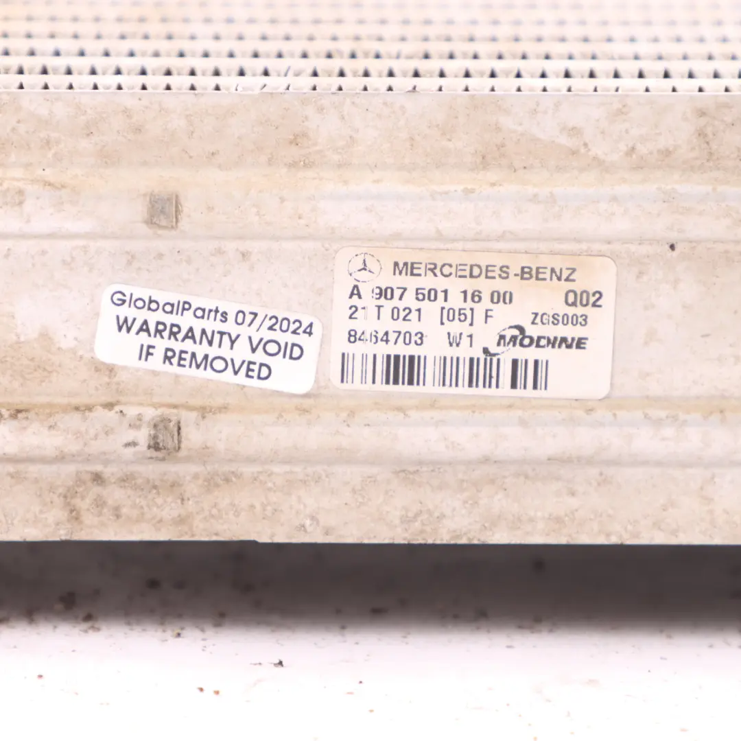 Mercedes Sprinter W907 Intercooler aria aspirazione radiatore - SKU A9075011600 - Numero di parte A9075011600