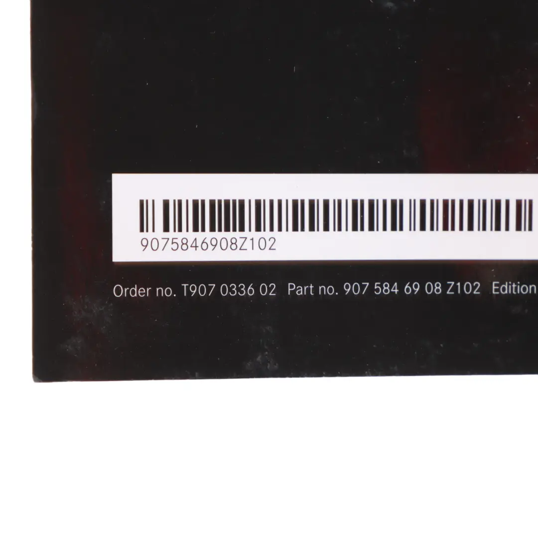 W907 Owner's Handbook Book Instructions Manual Case Wallet to Mercedes with Part number A9075846908 Mercedes W907 Owner's Handbook Book Instructions Manual Case Wallet - SKU A9075846908 - Part number A9075846908