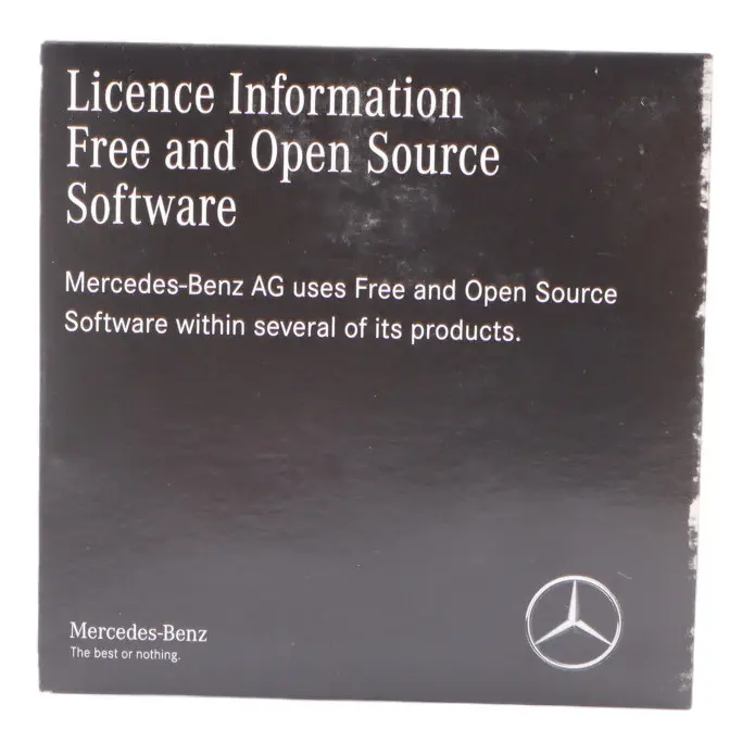 W907 Open Source Software CD Licence Information to Mercedes Sprinter with Part number A9078272500 Mercedes Sprinter W907 Open Source Software CD Licence Information - SKU A9078272500 - Part number A9078272500