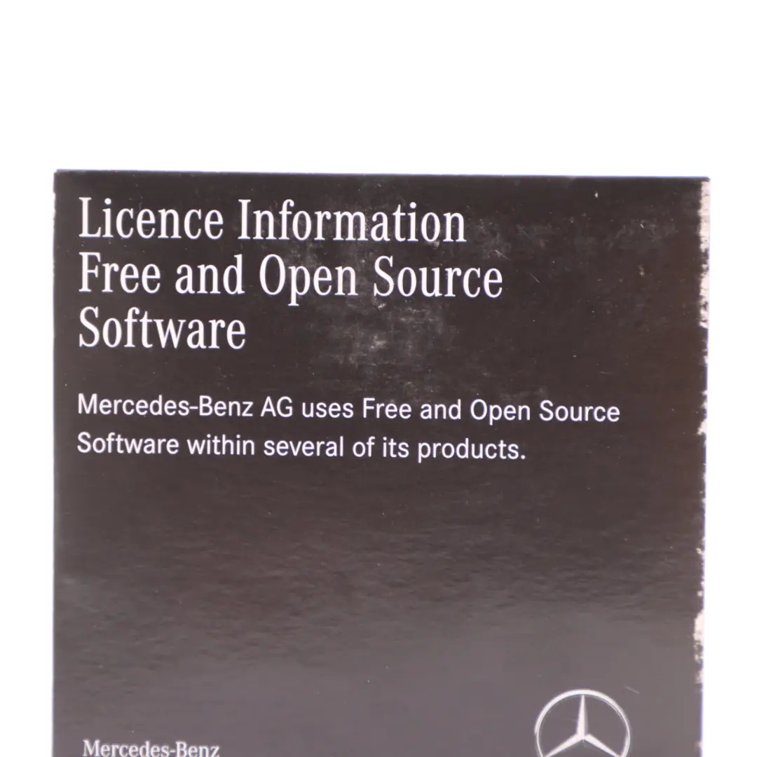 W907 Open Source Software CD Licence Information to Mercedes Sprinter with Part number A9078272500 Mercedes Sprinter W907 Open Source Software CD Licence Information - SKU A9078272500 - Part number A9078272500