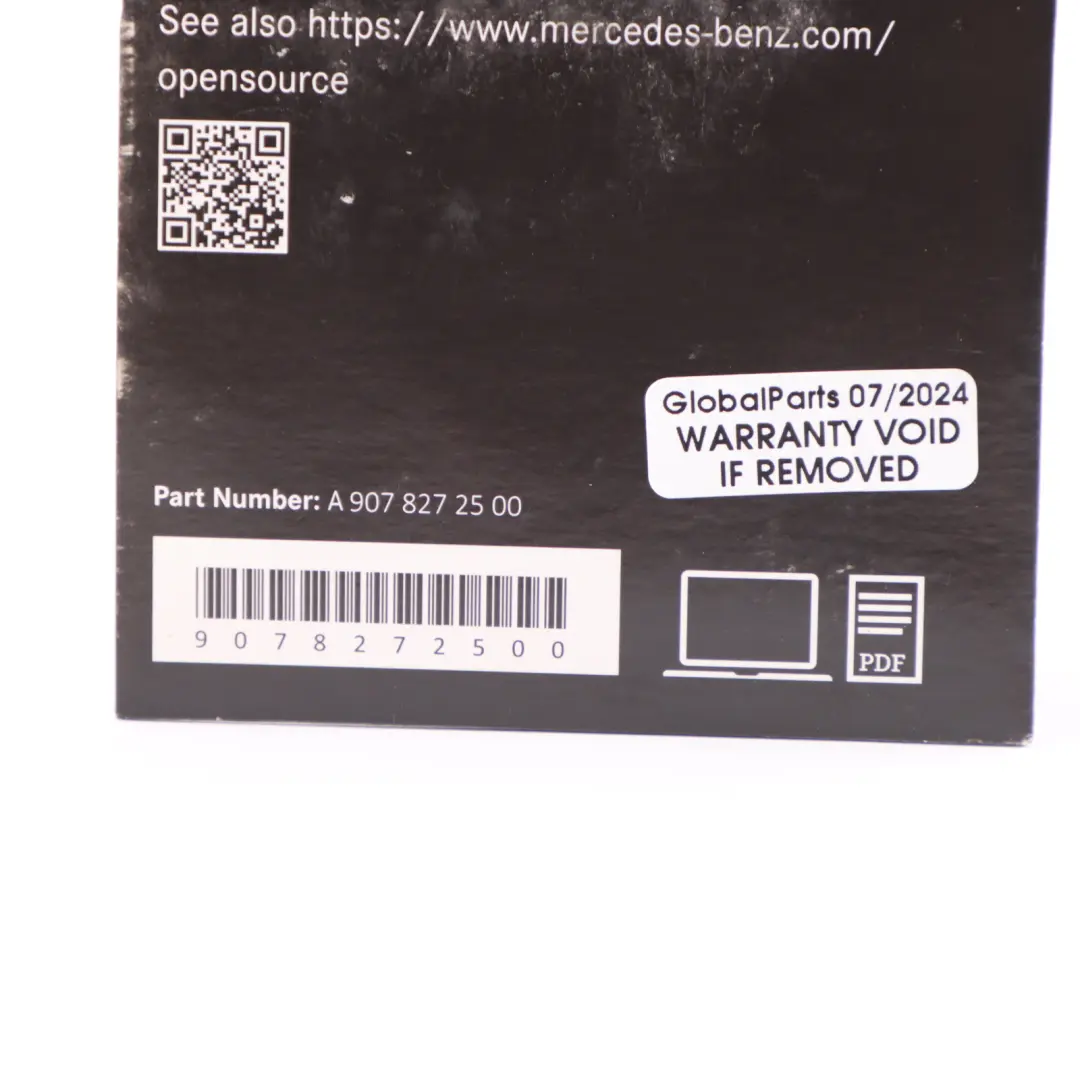 W907 Open Source Software CD Licence Information to Mercedes Sprinter with Part number A9078272500 Mercedes Sprinter W907 Open Source Software CD Licence Information - SKU A9078272500 - Part number A9078272500