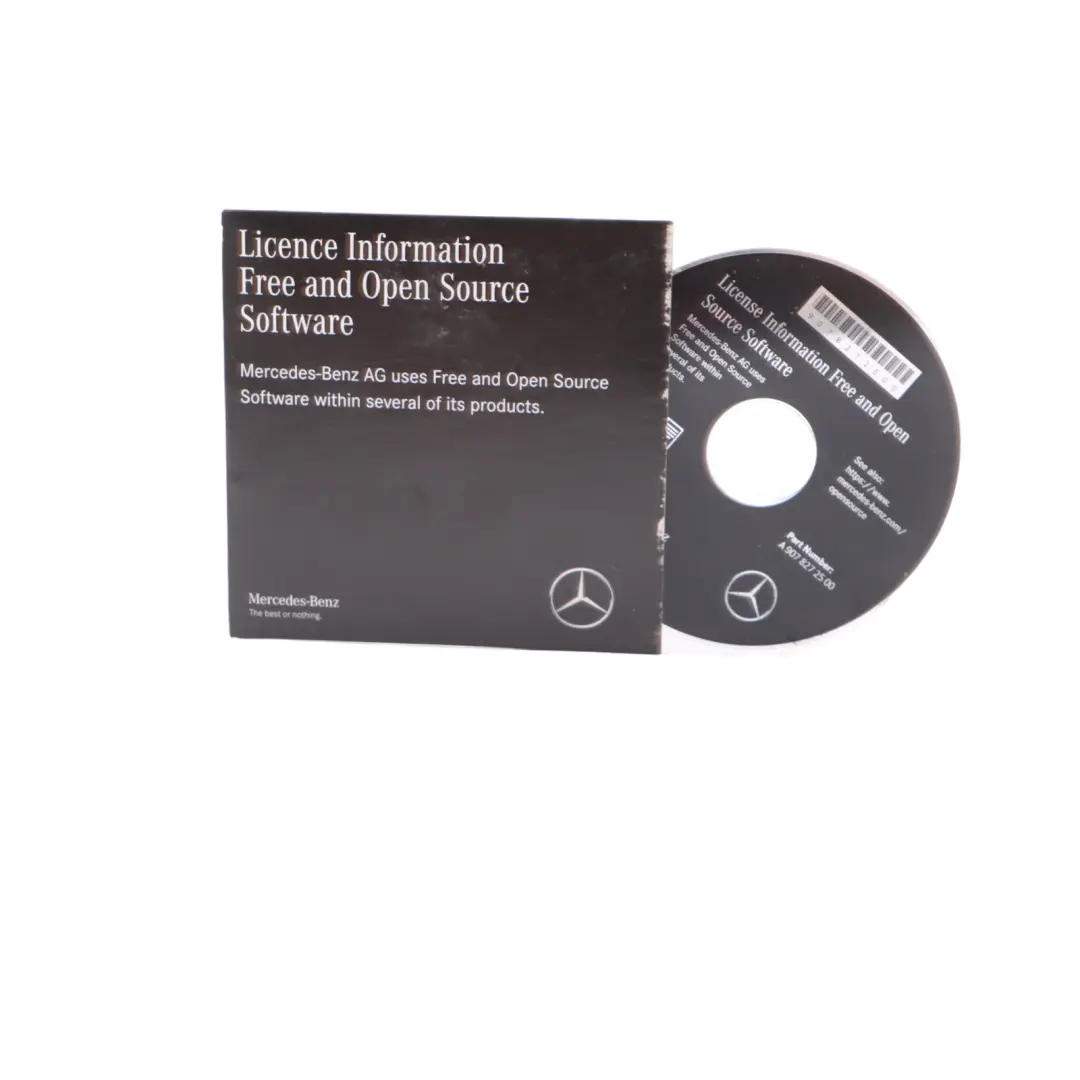 W907 Open Source Software CD Licence Information to Mercedes Sprinter with Part number A9078272500 Mercedes Sprinter W907 Open Source Software CD Licence Information - SKU A9078272500 - Part number A9078272500