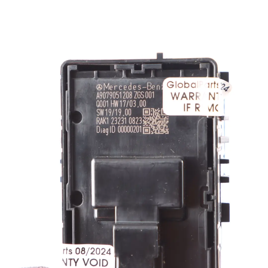 Mercedes W907 W910 Interruptor Eléctrico Elevalunas Lado Conductor - SKU A9079051208 - Número de pieza A9079051208