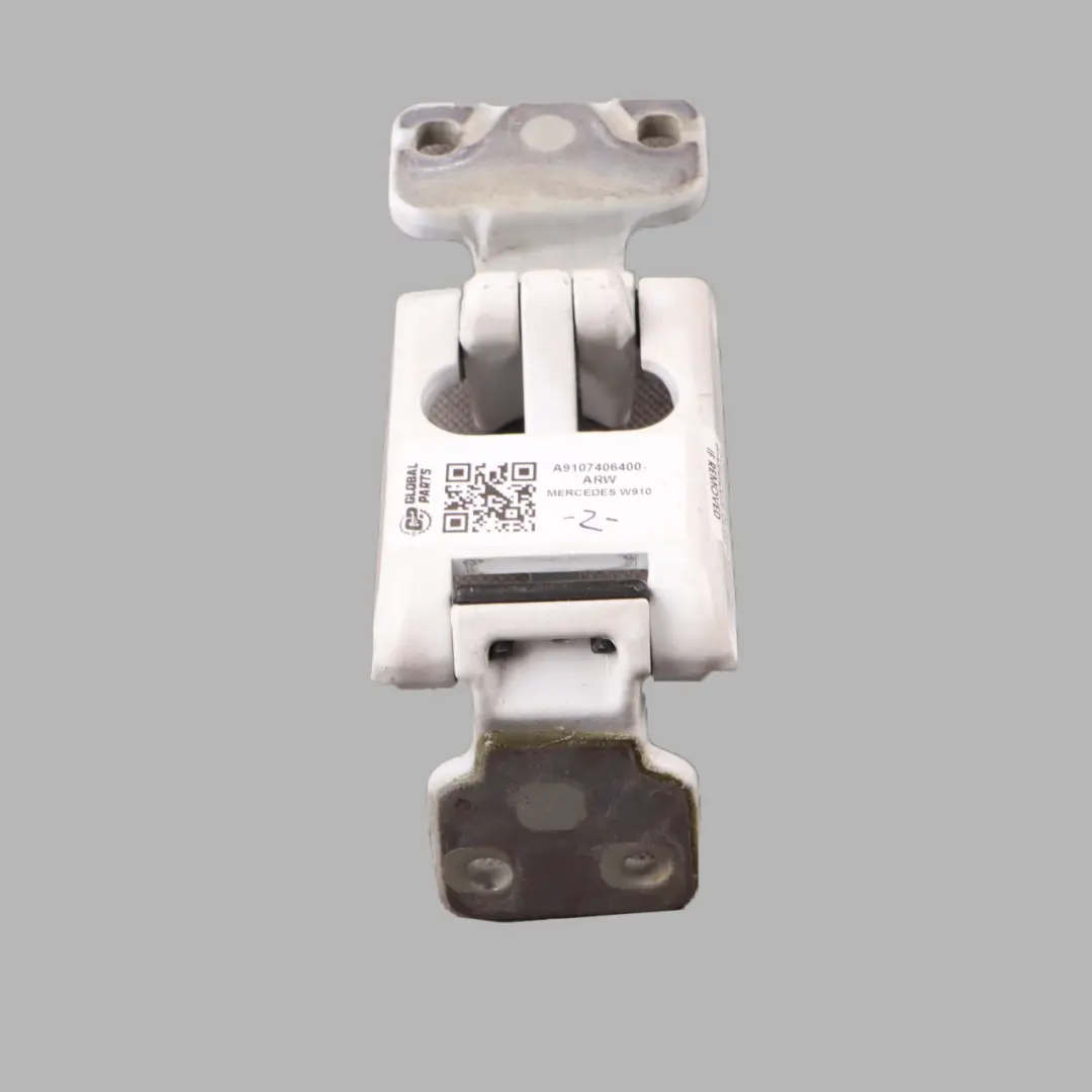  Door Hinge Mercedes W907 W910 Rear Right O/S Upper Arctic White - 9147 - SKU A9107406400-ARW - Part number A9107406400