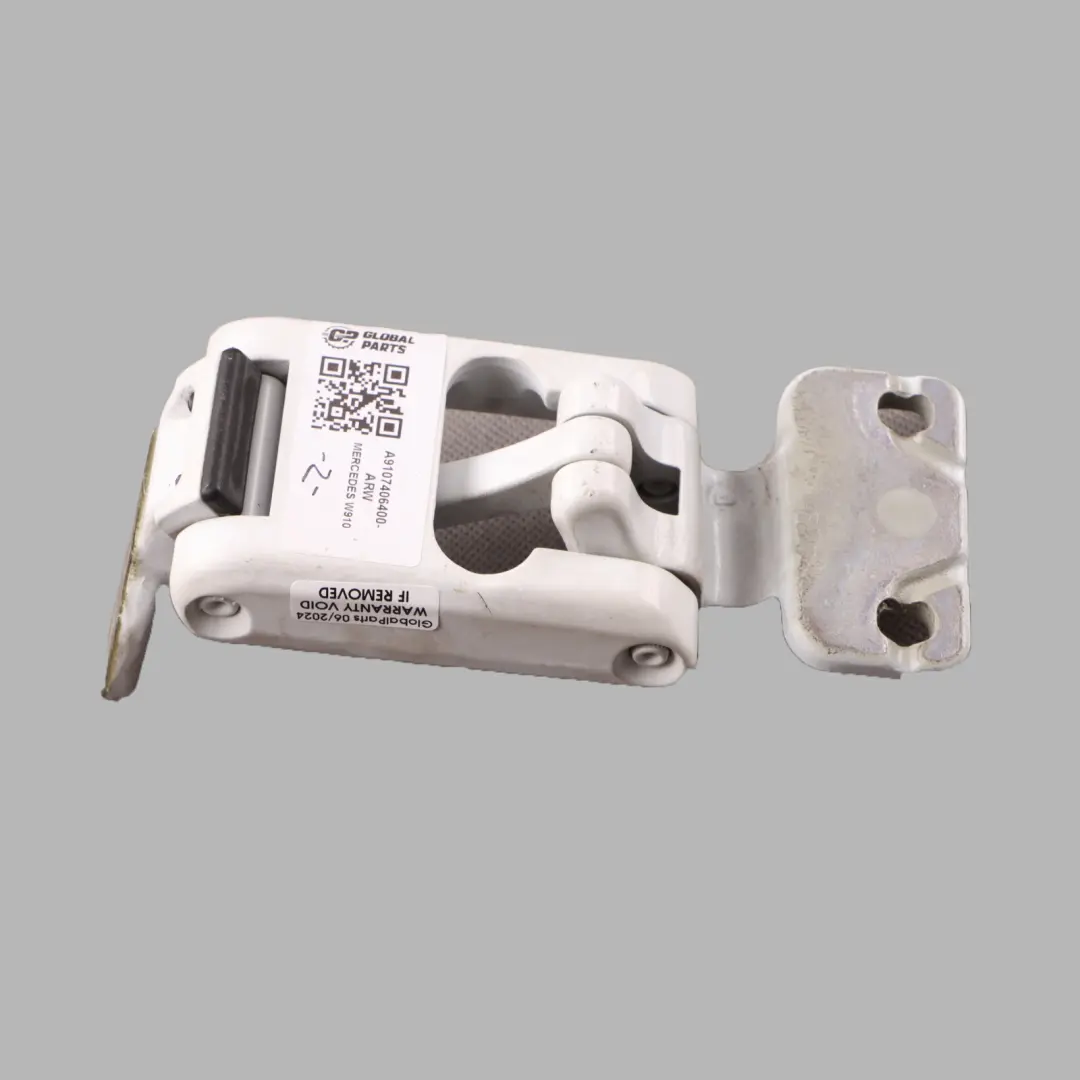  Door Hinge Mercedes W907 W910 Rear Right O/S Upper Arctic White - 9147 - SKU A9107406400-ARW - Part number A9107406400
