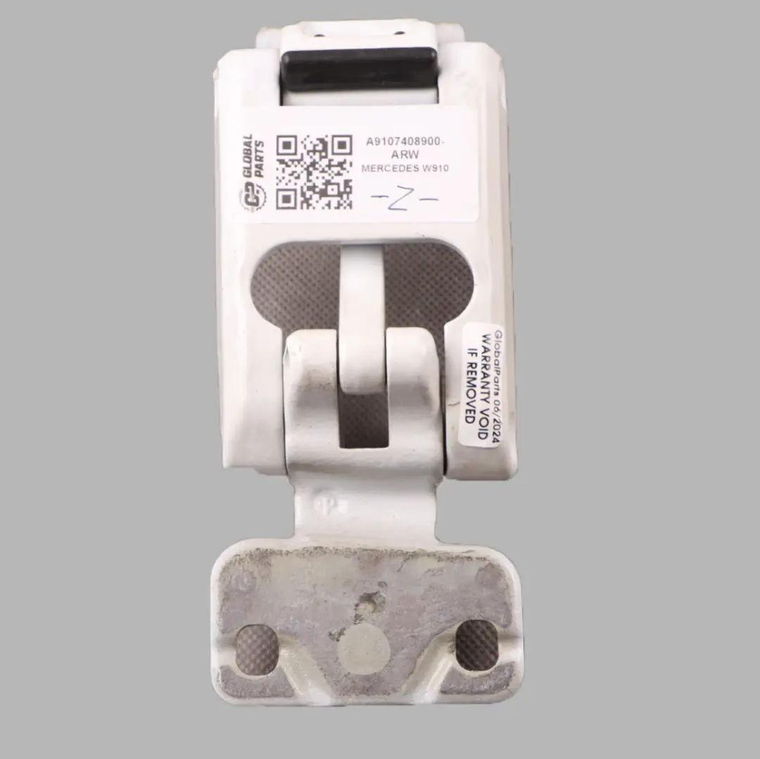 W907 Door Hinge Rear Left N/S Upper Top Arctic White - 9147 to Mercedes with Part number A9107408900 Mercedes W907 Door Hinge Rear Left N/S Upper Top Arctic White - 9147 - SKU A9107408900-ARW - Part number A9107408900